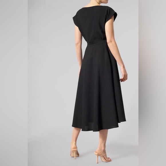 NWT MEEM Label Black Midi Dress w/pockets UK SZ: SM (see last pic - size guide) - Picture 5 of 16